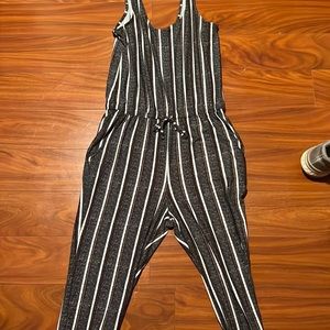 striped pant jumpsuit